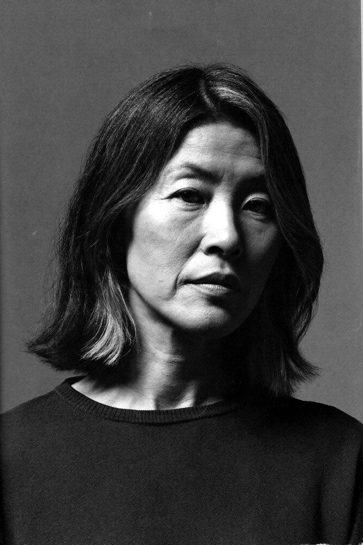 Black and white portrait of a woman in her fifties